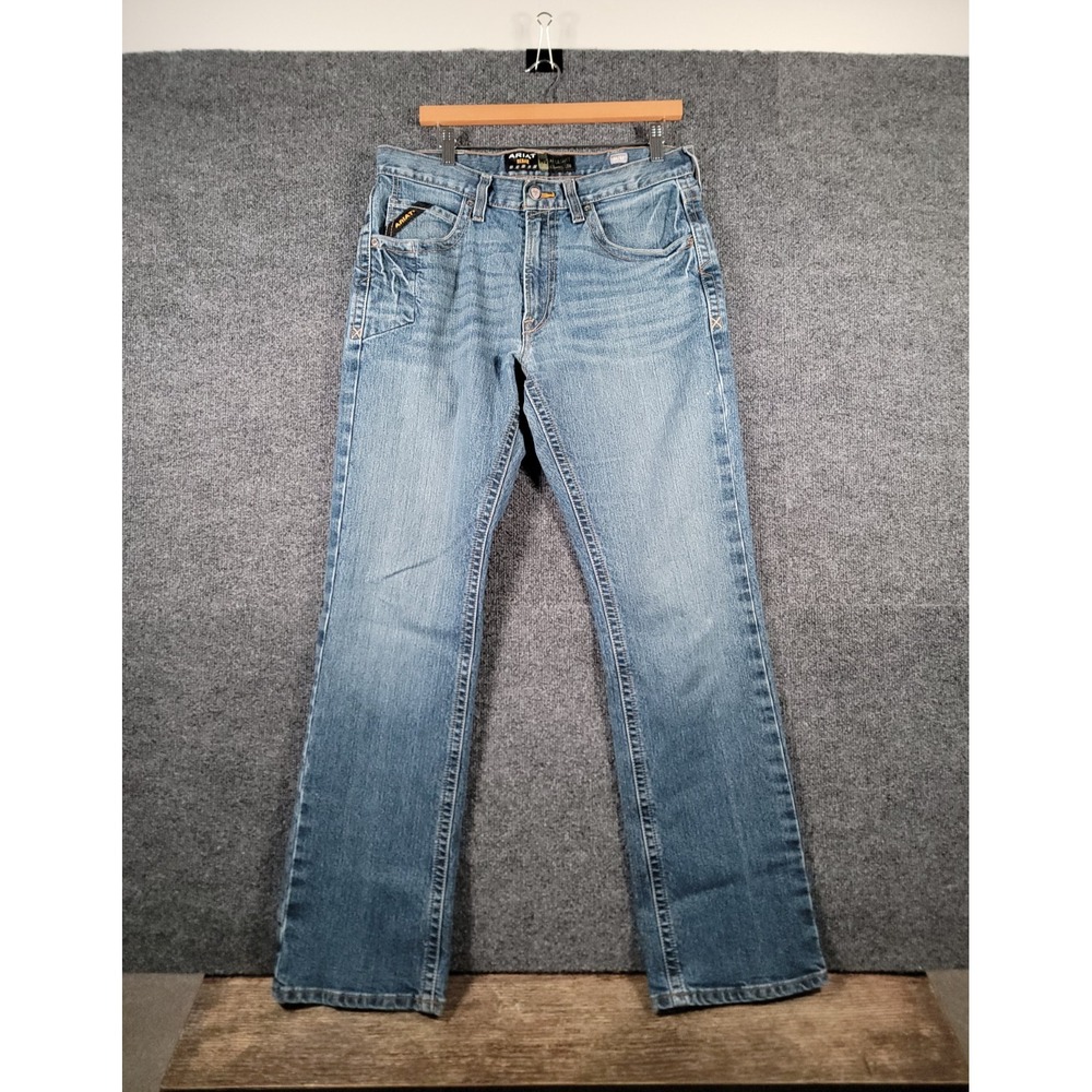 Ariat Rebar M5 Straight Leg Jeans 34x34 (Fits 32x32) Stretch Western Workwear